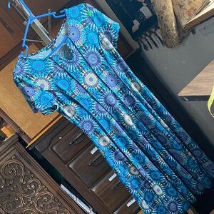 Sami & Jo Blue and Purple Maxi Dress